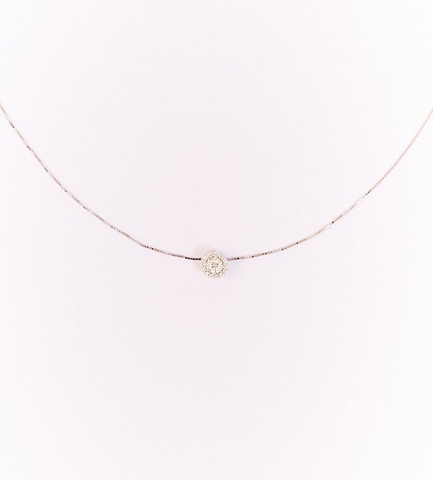 Cadena y Dije Jimena / En Diamante Blanco